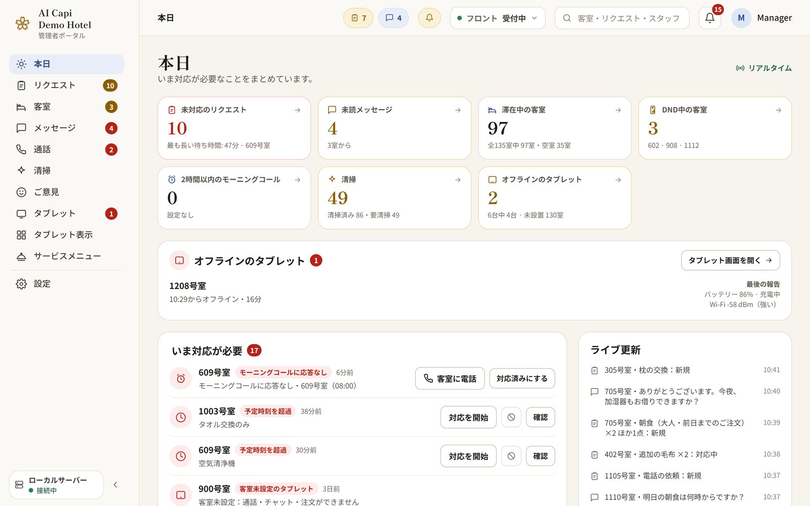 本日：いま対応が必要なこと